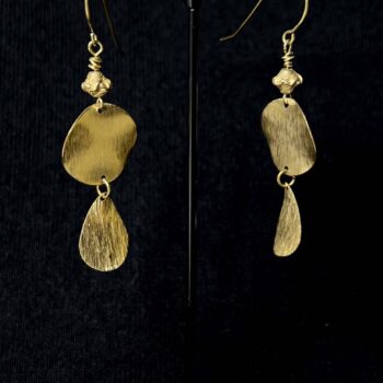 Botanic Form Brass Earrings – Golden Seedling